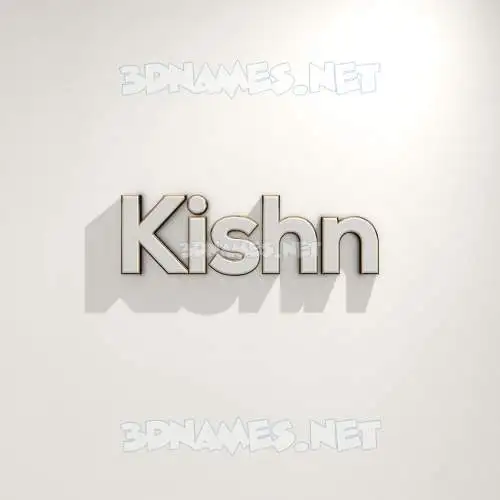 kishn in White Logo Warm style - 3D name wallpaper kishn in White Logo Warm style - 3D name wallpaper
