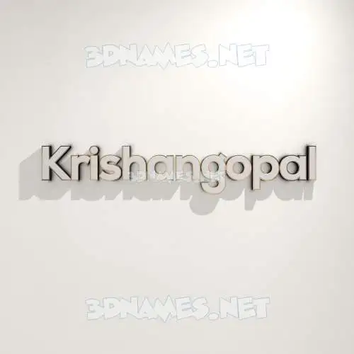 krishangopal in White Logo Warm style - 3D name wallpaper