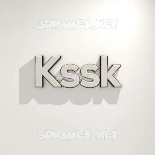 kssk in White Logo Warm style - 3D name wallpaper kssk in White Logo Warm style - 3D name wallpaper