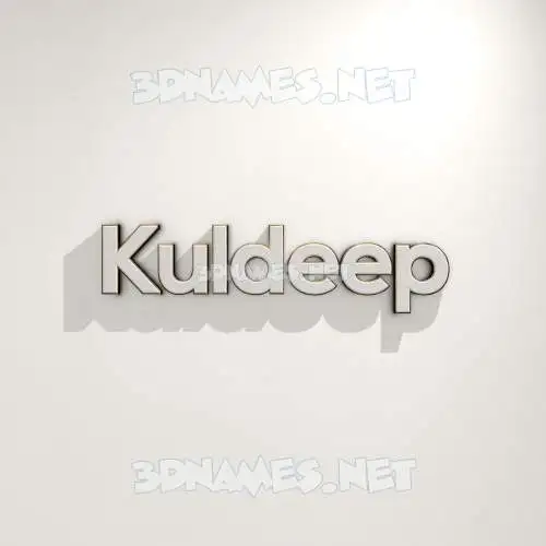 kuldeep in White Logo Warm style - 3D name wallpaper