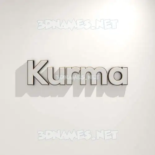kurma in White Logo Warm style - 3D name wallpaper kurma in White Logo Warm style - 3D name wallpaper