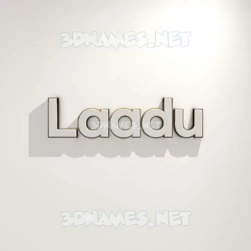 laadu in White Logo Warm style - 3D name wallpaper laadu in White Logo Warm style - 3D name wallpaper