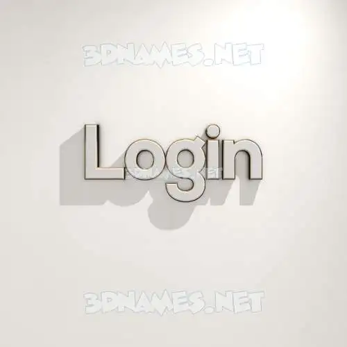 login in White Logo Warm style - 3D name wallpaper