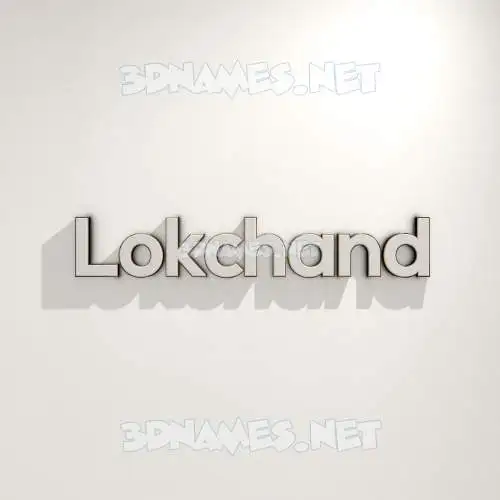 lokchand in White Logo Warm style - 3D name wallpaper lokchand in White Logo Warm style - 3D name wallpaper