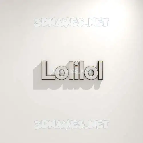 lolilol in White Logo Warm style - 3D name wallpaper lolilol in White Logo Warm style - 3D name wallpaper