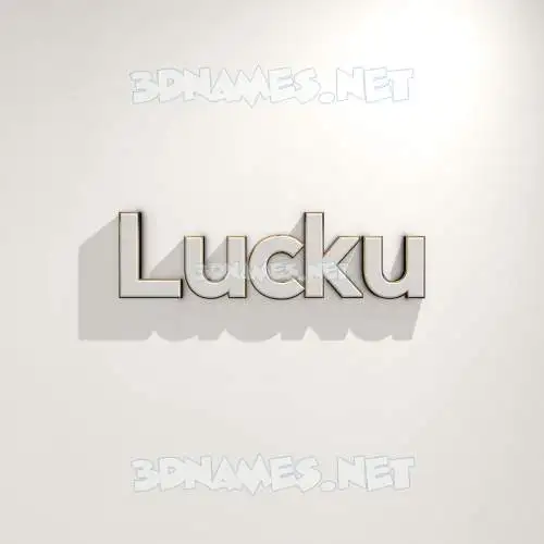 lucku in White Logo Warm style - 3D name wallpaper lucku in White Logo Warm style - 3D name wallpaper