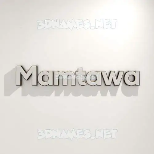 mamtawa in White Logo Warm style - 3D name wallpaper