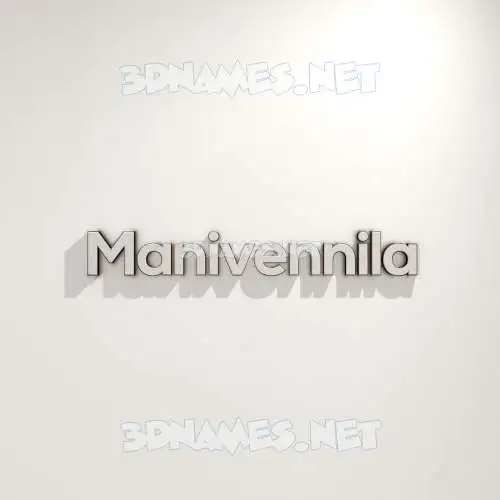manivennila in White Logo Warm style - 3D name wallpaper