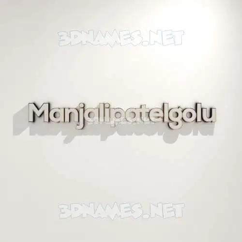 manjalipatelgolu in White Logo Warm style - 3D name wallpaper