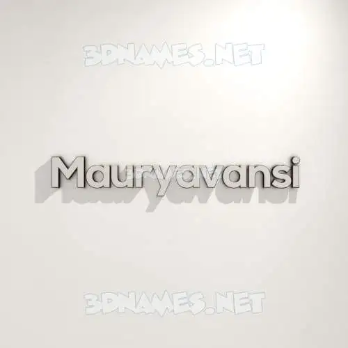 mauryavansi in White Logo Warm style - 3D name wallpaper