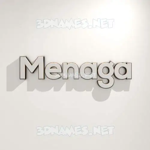 menaga in White Logo Warm style - 3D name wallpaper menaga in White Logo Warm style - 3D name wallpaper