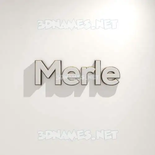 merle in White Logo Warm style - 3D name wallpaper merle in White Logo Warm style - 3D name wallpaper