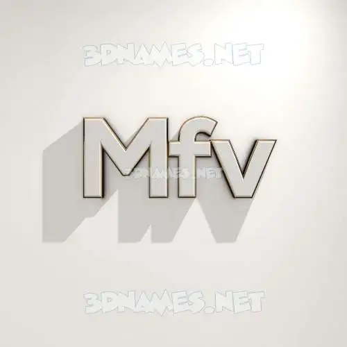 mfv in White Logo Warm style - 3D name wallpaper mfv in White Logo Warm style - 3D name wallpaper
