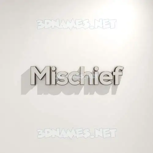 mischief in White Logo Warm style - 3D name wallpaper mischief in White Logo Warm style - 3D name wallpaper