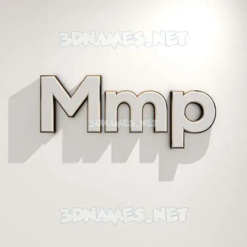 mmp in White Logo Warm style - 3D name wallpaper mmp in White Logo Warm style - 3D name wallpaper