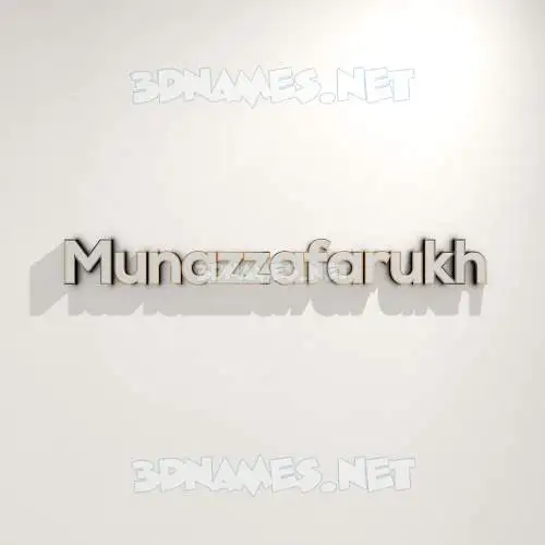 munazzafarukh in White Logo Warm style - 3D name wallpaper munazzafarukh in White Logo Warm style - 3D name wallpaper