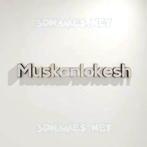 muskanlokesh in White Logo Warm style - 3D name wallpaper muskanlokesh in White Logo Warm style - 3D name wallpaper