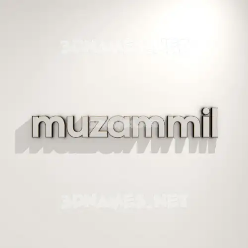 muzammil in White Logo Warm style - 3D name wallpaper muzammil in White Logo Warm style - 3D name wallpaper