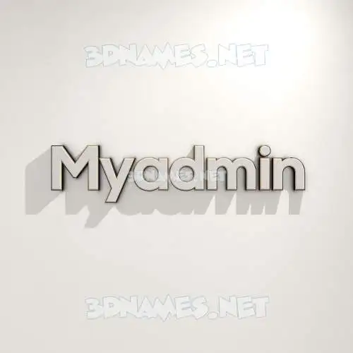 myadmin in White Logo Warm style - 3D name wallpaper myadmin in White Logo Warm style - 3D name wallpaper
