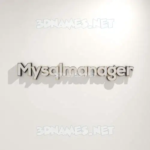 mysqlmanager in White Logo Warm style - 3D name wallpaper