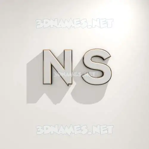 n s in White Logo Warm style - 3D name wallpaper n s in White Logo Warm style - 3D name wallpaper