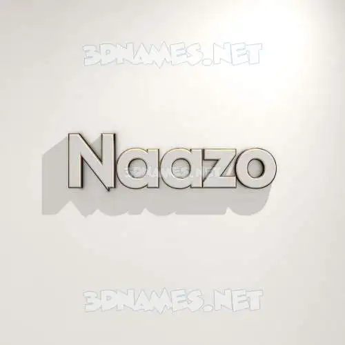 naazo in White Logo Warm style - 3D name wallpaper naazo in White Logo Warm style - 3D name wallpaper
