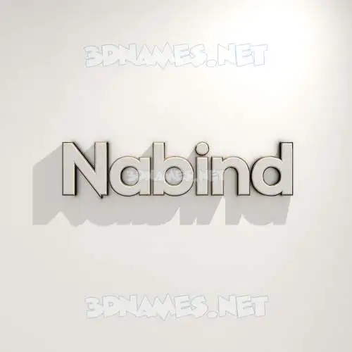 nabind in White Logo Warm style - 3D name wallpaper nabind in White Logo Warm style - 3D name wallpaper