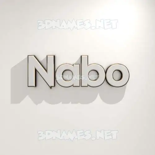 nabo in White Logo Warm style - 3D name wallpaper nabo in White Logo Warm style - 3D name wallpaper