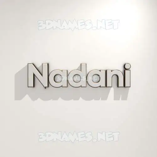 nadani in White Logo Warm style - 3D name wallpaper nadani in White Logo Warm style - 3D name wallpaper