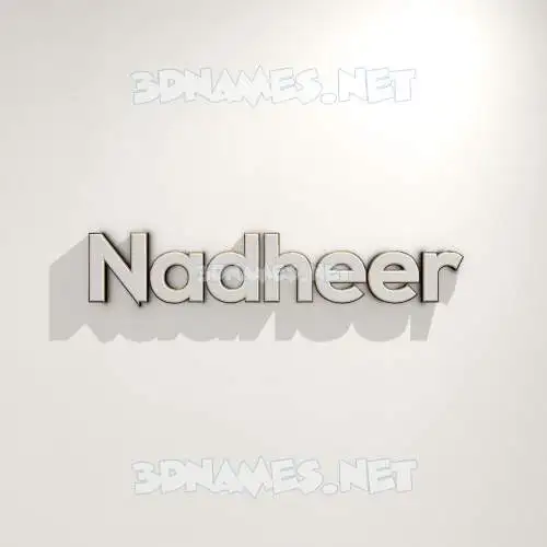 nadheer in White Logo Warm style - 3D name wallpaper nadheer in White Logo Warm style - 3D name wallpaper