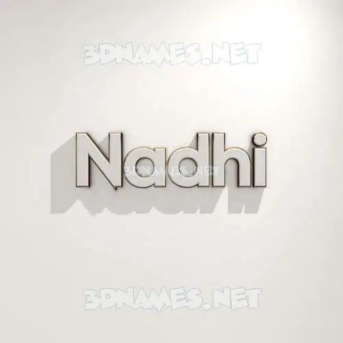 nadhi in White Logo Warm style - 3D name wallpaper nadhi in White Logo Warm style - 3D name wallpaper