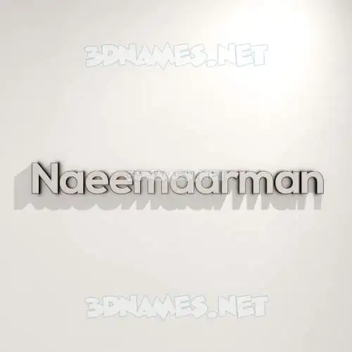 naeemaarman in White Logo Warm style - 3D name wallpaper naeemaarman in White Logo Warm style - 3D name wallpaper
