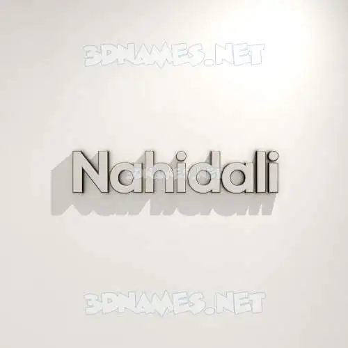 nahidali in White Logo Warm style - 3D name wallpaper nahidali in White Logo Warm style - 3D name wallpaper