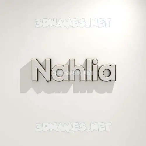 nahlia in White Logo Warm style - 3D name wallpaper nahlia in White Logo Warm style - 3D name wallpaper