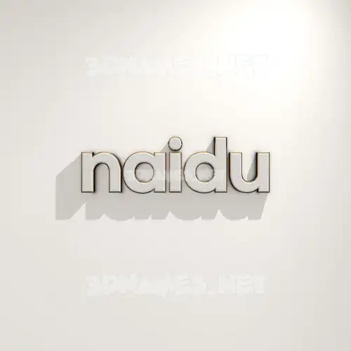 naidu in White Logo Warm style - 3D name wallpaper naidu in White Logo Warm style - 3D name wallpaper