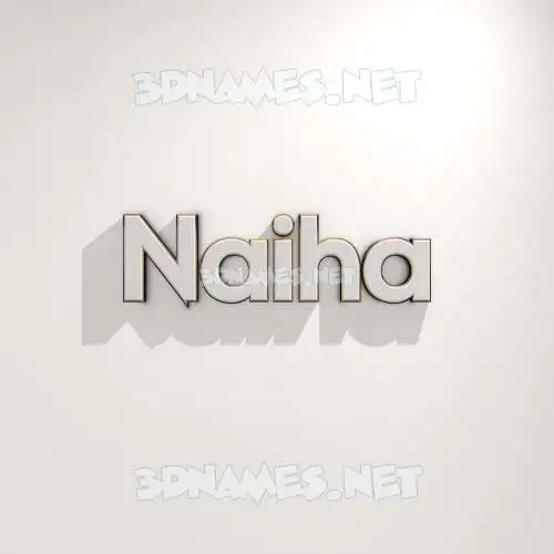 naiha in White Logo Warm style - 3D name wallpaper naiha in White Logo Warm style - 3D name wallpaper