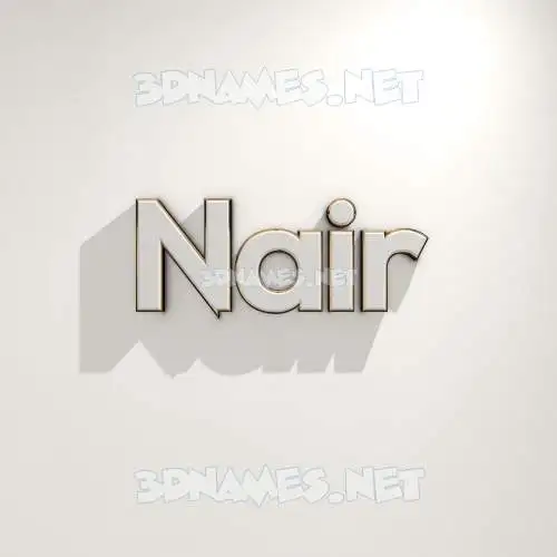 nair in White Logo Warm style - 3D name wallpaper nair in White Logo Warm style - 3D name wallpaper