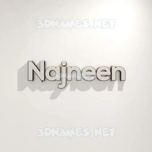 najneen in White Logo Warm style - 3D name wallpaper najneen in White Logo Warm style - 3D name wallpaper