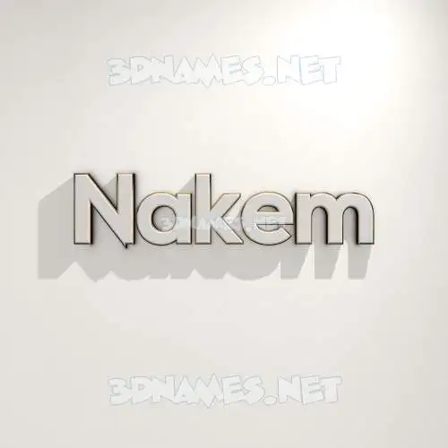 nakem in White Logo Warm style - 3D name wallpaper nakem in White Logo Warm style - 3D name wallpaper