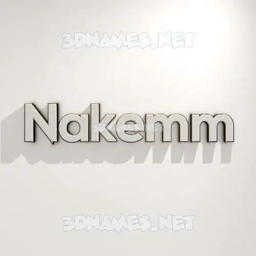 nakemm in White Logo Warm style - 3D name wallpaper nakemm in White Logo Warm style - 3D name wallpaper
