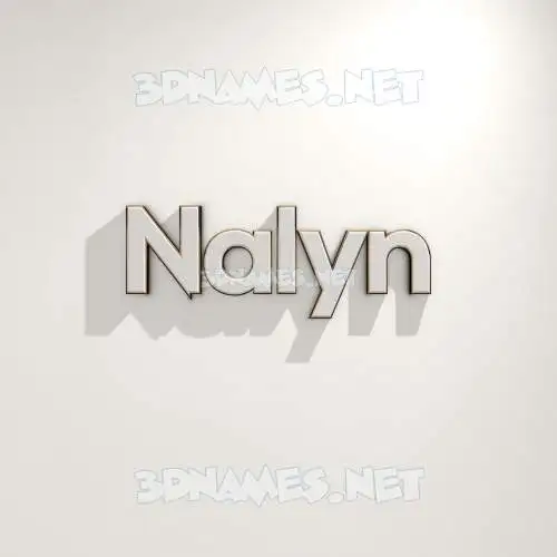 nalyn in White Logo Warm style - 3D name wallpaper nalyn in White Logo Warm style - 3D name wallpaper