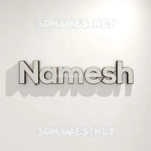 namesh in White Logo Warm style - 3D name wallpaper namesh in White Logo Warm style - 3D name wallpaper
