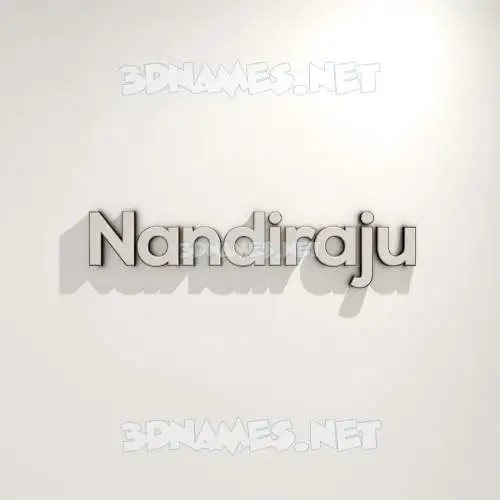 nandiraju in White Logo Warm style - 3D name wallpaper