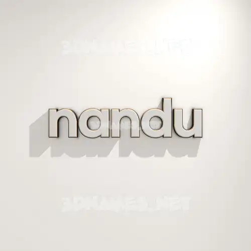 nandu in White Logo Warm style - 3D name wallpaper nandu in White Logo Warm style - 3D name wallpaper