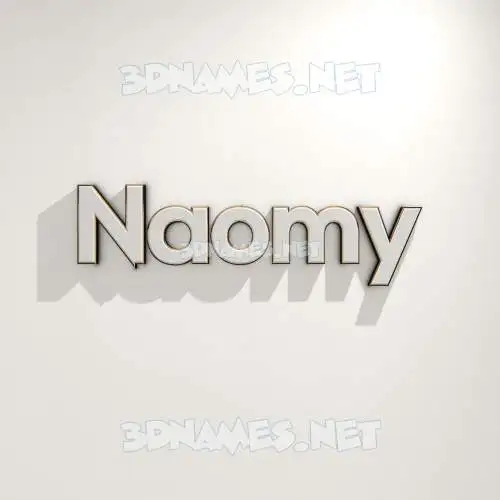 naomy in White Logo Warm style - 3D name wallpaper naomy in White Logo Warm style - 3D name wallpaper