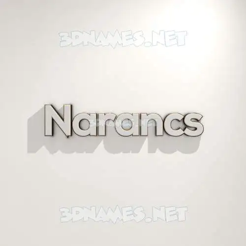 narancs in White Logo Warm style - 3D name wallpaper narancs in White Logo Warm style - 3D name wallpaper
