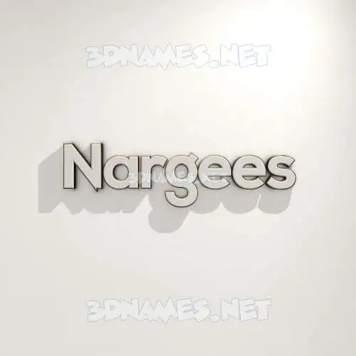 nargees in White Logo Warm style - 3D name wallpaper nargees in White Logo Warm style - 3D name wallpaper