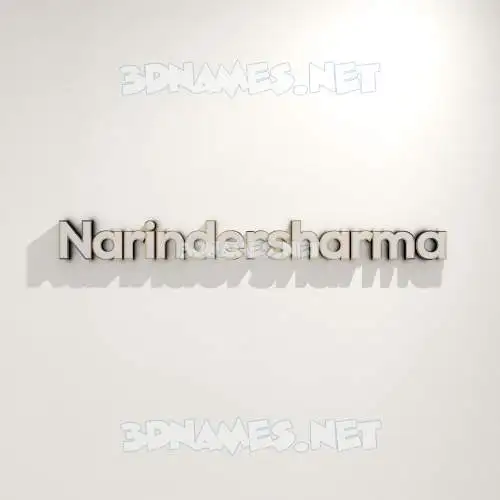 narindersharma in White Logo Warm style - 3D name wallpaper