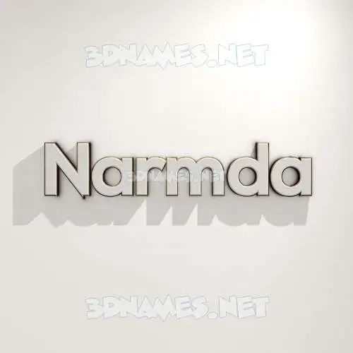 narmda in White Logo Warm style - 3D name wallpaper narmda in White Logo Warm style - 3D name wallpaper