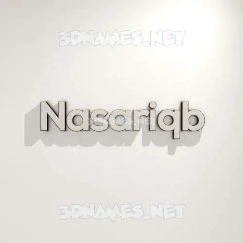 nasariqb in White Logo Warm style - 3D name wallpaper nasariqb in White Logo Warm style - 3D name wallpaper